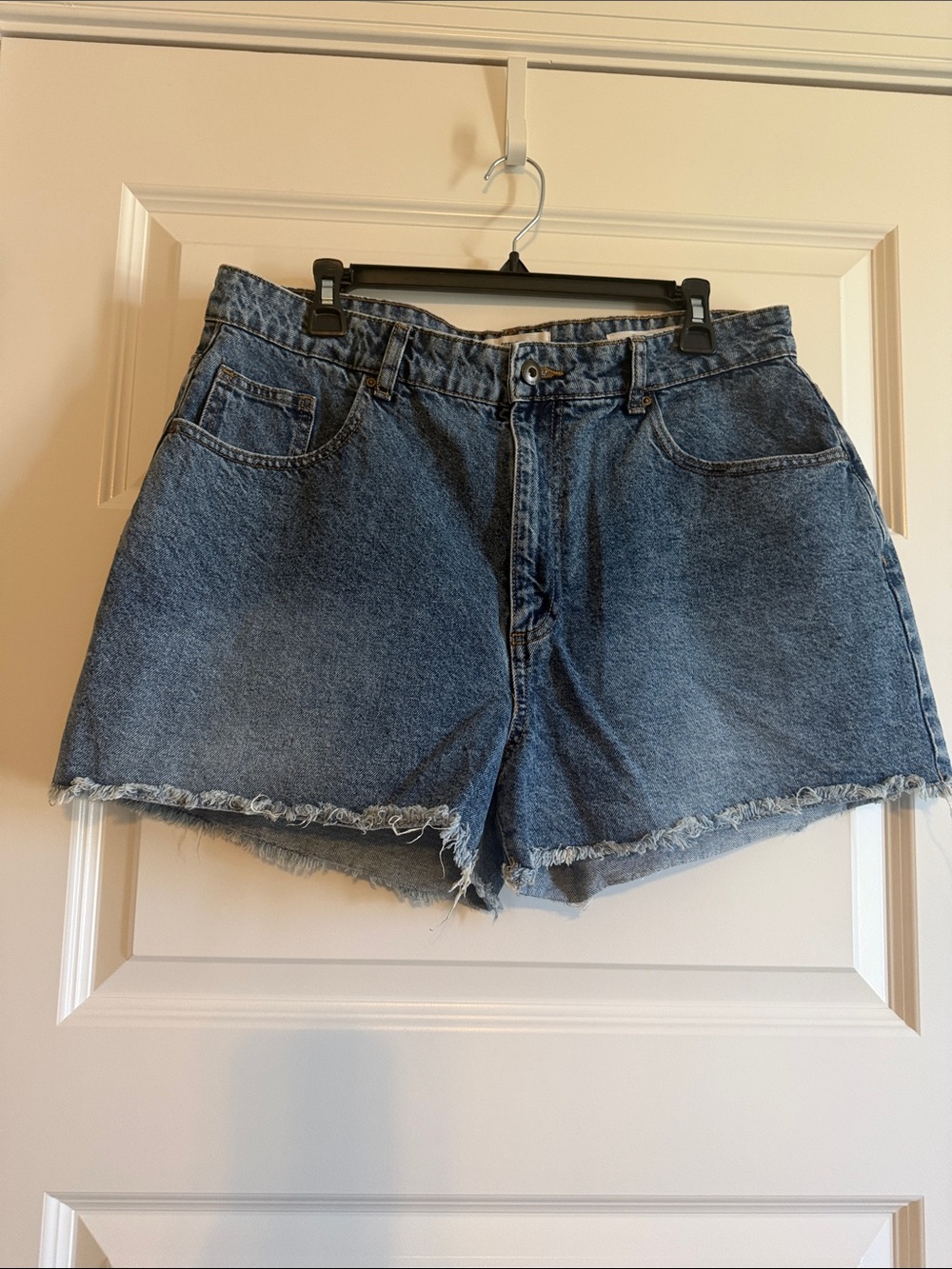 Cotton On Blue Raw-Hem Denim Shorts